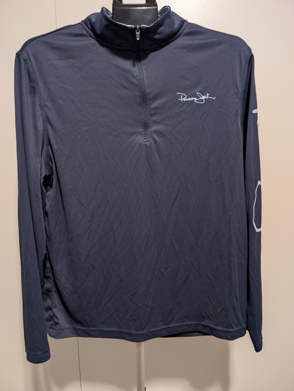 Panama Jack Navy Blue 1/4-Zip Performance Pullover - Med